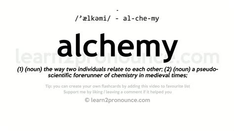 alchemy meaning in tagalog